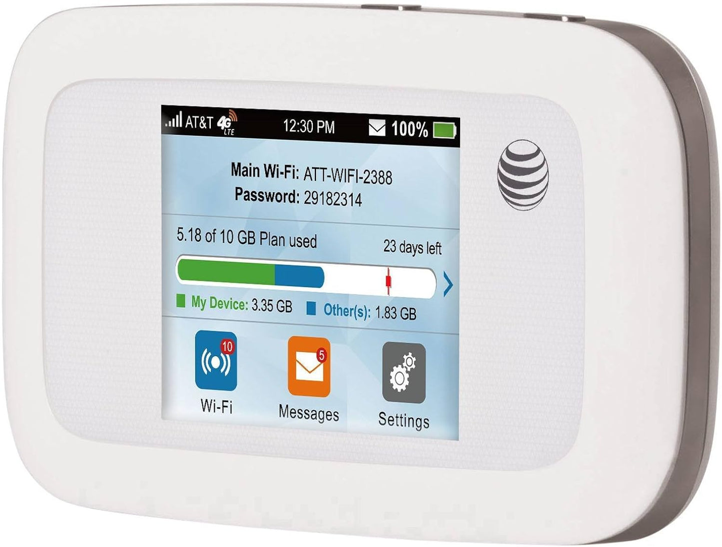 ZTE Velocity | Mobile Wifi Hotspot 4G LTE Router MF923 | Up to 150Mbps Download Speed | WiFi Connect Up to 10 Devices | Create A WLAN Anywhere | GSM Unlocked - White