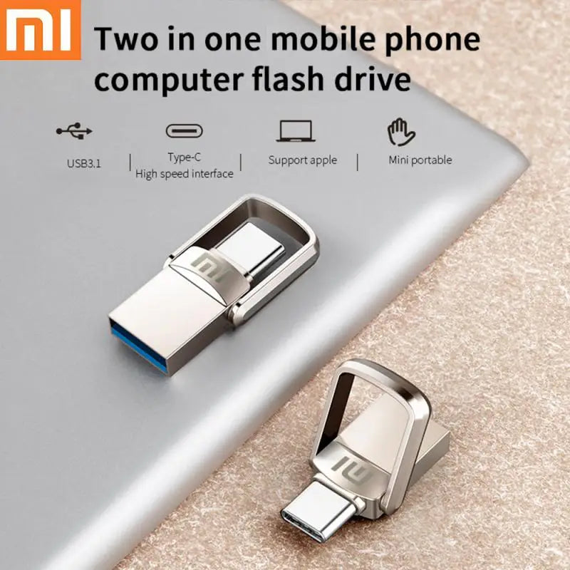 Xiaomi mijia Pen Drive 2 TB USB 3.0 Flash Metal Drive 1TB Large Capacity High-Speed Transfer Storage Memory U Disk Original